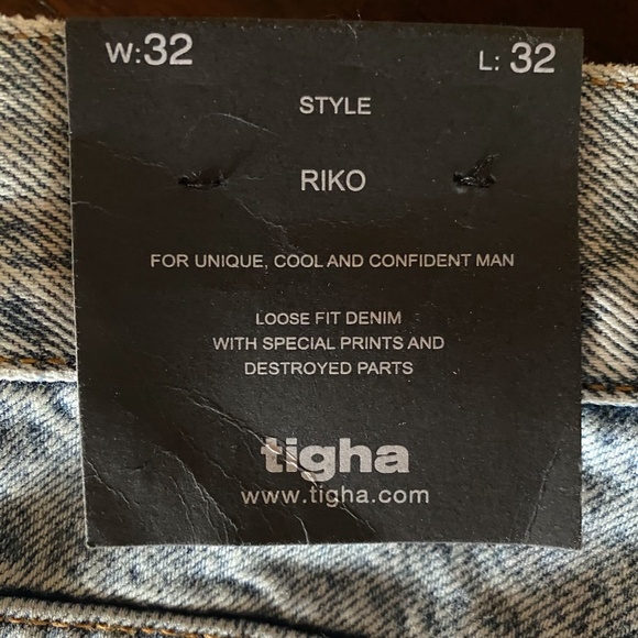 Tigha X Dim Mak Painted Denim Jeans - Picture 3 of 4